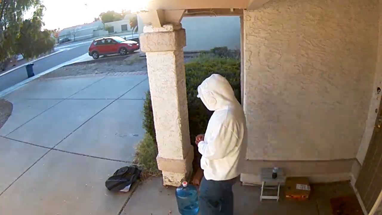 Porch Pirate Ol’ Scurvyshorts Richards Steals Package from Chandler Home